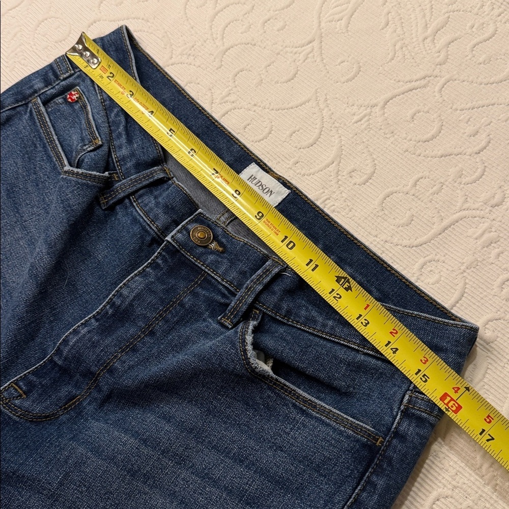 Hudson Blair Jeans Dark Blue High Rise Boot Leg Denim. Size 31 - Picture 8 of 10